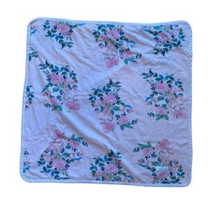 Baby Be Mine Pink Floral Pattern Baby Blanket